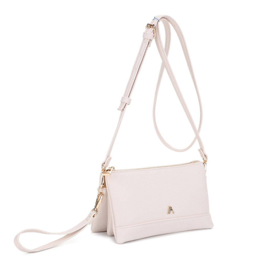 Multicompartment Mini Crossbody: Sand