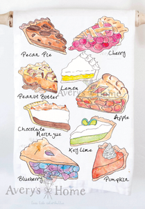 Favorite Apple Chocolate Key Lime Pie Tea Towel