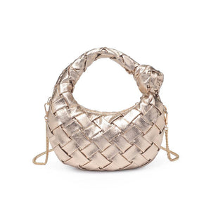 Nadia Woven Crossbody: Oatmilk