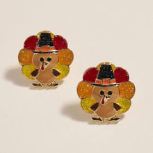 Load image into Gallery viewer, Cute Thanksgiving Turkey Stud Earrings
