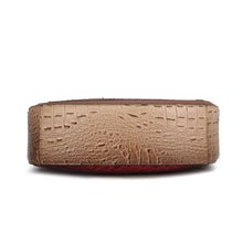 Load image into Gallery viewer, Nayra Embossed Hobo Handbag Vegan Leather Women by Mia k: Grey - Pink
