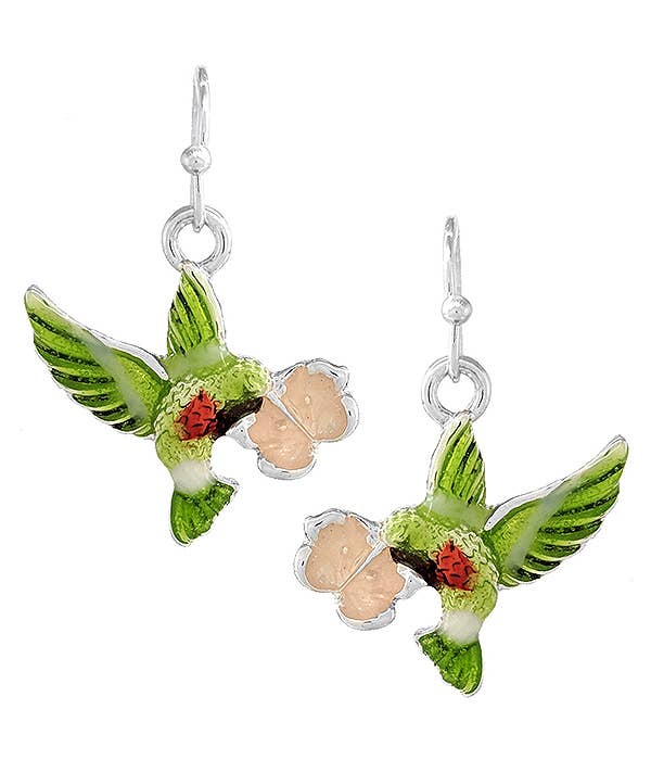Garden bird theme earring