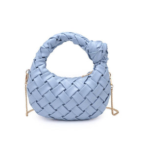 Nadia Woven Crossbody: Oatmilk