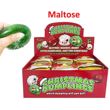 Load image into Gallery viewer, Glitter Christmas Mystery Squishy Dumpling Stress Relief Squishy Toy
