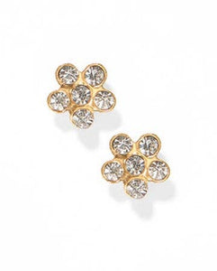 Screwback Stud Earrings - Lyla - Clear