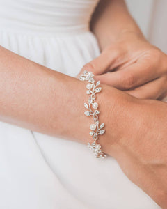 Alexa Pearl & Crystal Bracelet: Rose Gold