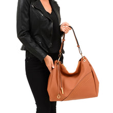 Load image into Gallery viewer, Mikayla Slouchy Hobo: Black
