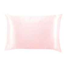 Load image into Gallery viewer, Solid Silky Satin Pillowcase Rosewater
