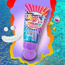 Load image into Gallery viewer, Sea Star Sparkle Party Cake SPF 50 Glitter Sunscreen
