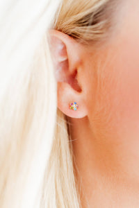 Screwback Stud Earrings - Lyla - Multi