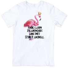 Load image into Gallery viewer, Pink Lawn Flamingo: Yes / White / Medium with rhinestones
