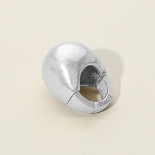 Load image into Gallery viewer, Textured Metal Dome Stretch Ring: Silver
