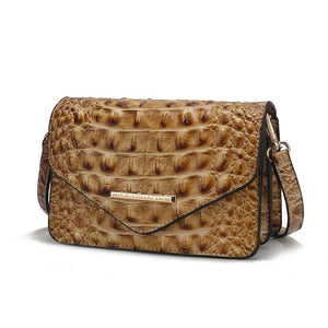 MKF Vanta Women's Saddle Crossbody Fashion Handbag.: Taupe