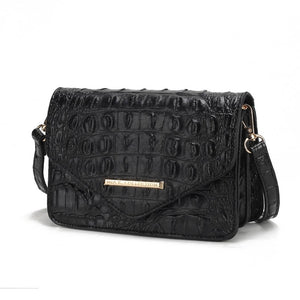 MKF Vanta Women's Saddle Crossbody Fashion Handbag.: Black