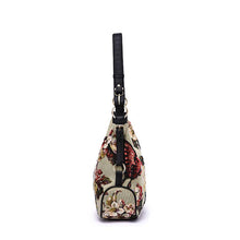 Load image into Gallery viewer, Butterfly Hand-Beaded Hobo Bag Sage
