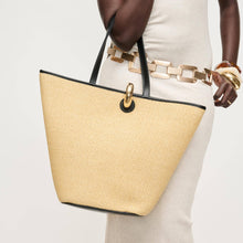 Load image into Gallery viewer, Raelynn Tote: Natural Black
