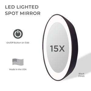 Zadro, Inc. - Mini Black Spot Mirror, 15X Magnification