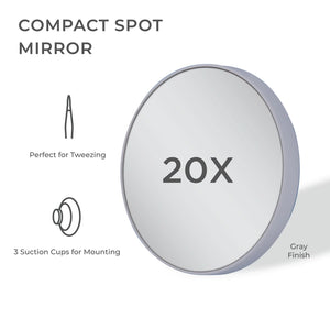 Zadro, Inc. - Compact Spot Mirror 20x Extreme Magnification