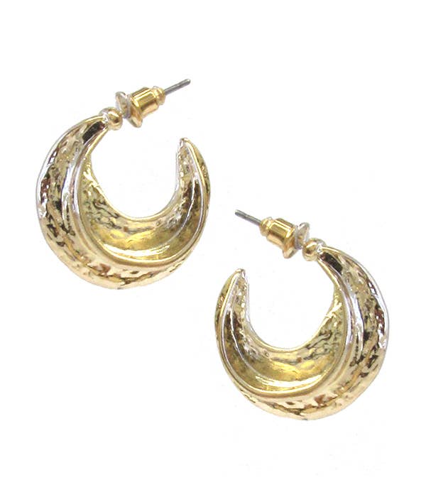 Hollow hoop earring