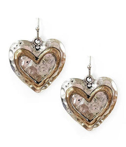 Vintage heart earring