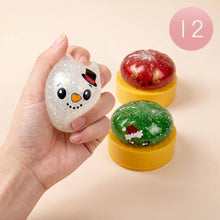 Load image into Gallery viewer, Glitter Christmas Mystery Squishy Dumpling Stress Relief Squishy Toy
