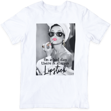 Load image into Gallery viewer, On a Bad Day There is Always Lipstick: Yes / Natural / XL with rhinestones
