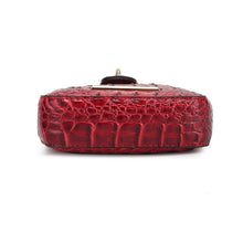 Load image into Gallery viewer, Avery Faux Crocodile Embossed Crossbody by Mia K: Brown
