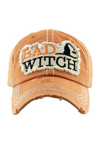 BAD WITCH VINTAGE BASEBALL CAPS Pumpkin