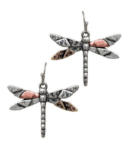 Vintage dragonfly earring