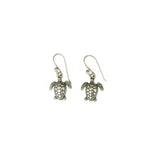 Load image into Gallery viewer, Sliver Sea Turtle Dangle Earrings
