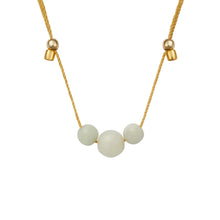 Load image into Gallery viewer, HyeVibe Multi Gemstone Necklace - Amazonite on Gold
