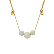 Load image into Gallery viewer, HyeVibe Multi Gemstone Necklace - Amazonite on Gold
