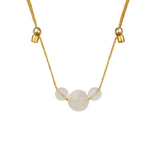 Load image into Gallery viewer, HyeVibe Multi Gemstone Necklace - Rose Quartz on Gold
