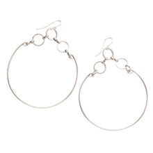 Load image into Gallery viewer, Heaven Knows Hoops Antique Silver
