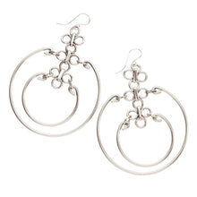 Load image into Gallery viewer, Chain Reaction Hoops Antique Silver
