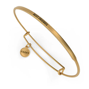 Best Friends Bangle Antique Gold