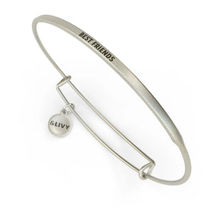 Best Friends Bangle Antique Silver