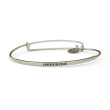 Load image into Gallery viewer, Forever Blessed Bangle Antique Silver
