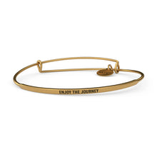Load image into Gallery viewer, Enjoy The Journey Bangle Antique Gold
