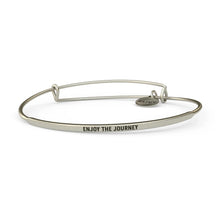 Load image into Gallery viewer, Enjoy The Journey Bangle Antique Silver
