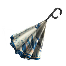 Load image into Gallery viewer, Hokusai "The Great Wave" Reverse Umbrella
