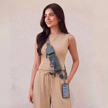 Load image into Gallery viewer, Zip &amp; Clip RFID Strap: Espresso (Hardware: Gold)
