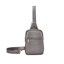 Load image into Gallery viewer, Justine 2 Compartment Sling Bag: M.Grey
