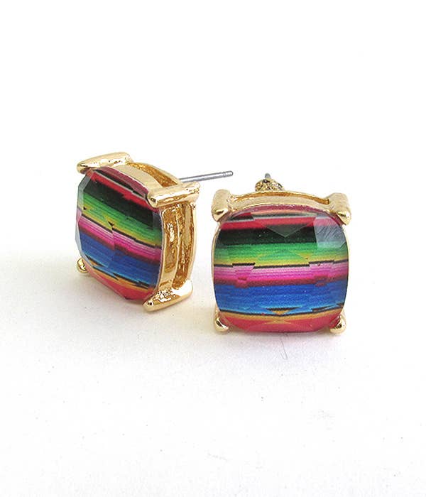 Stone earring