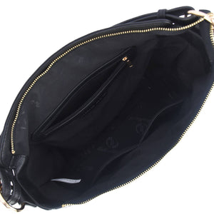 Maya Leopard Print Hobo: Cognac