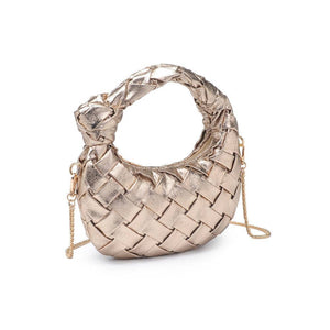 Nadia Woven Crossbody: Oatmilk