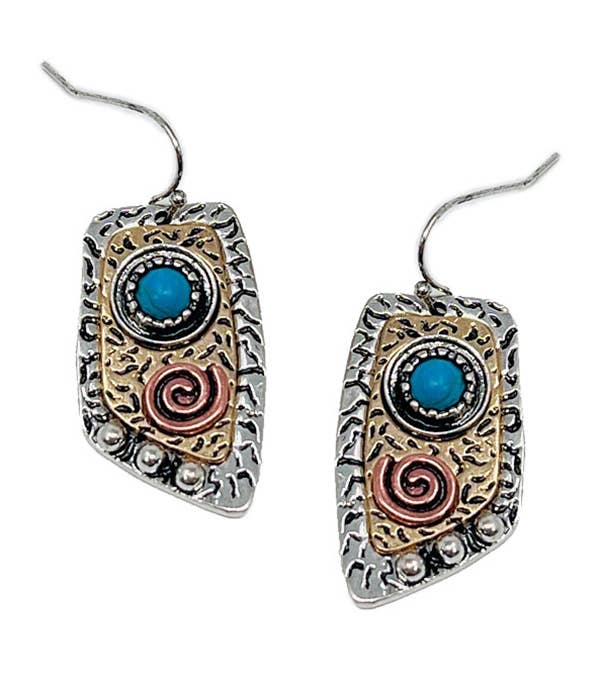 Navajo vintage turquoise earring