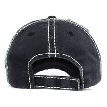 Load image into Gallery viewer, Christmas Truck Embroidered Accented Vintage Baseball Cap: Beige
