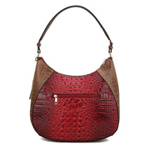 Load image into Gallery viewer, Nayra Embossed Hobo Handbag Vegan Leather Women by Mia k: Grey - Pink
