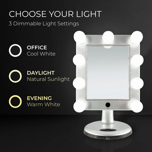 Zadro, Inc. - Melrose Led Variable Light Bluetooth Vanity Mirror